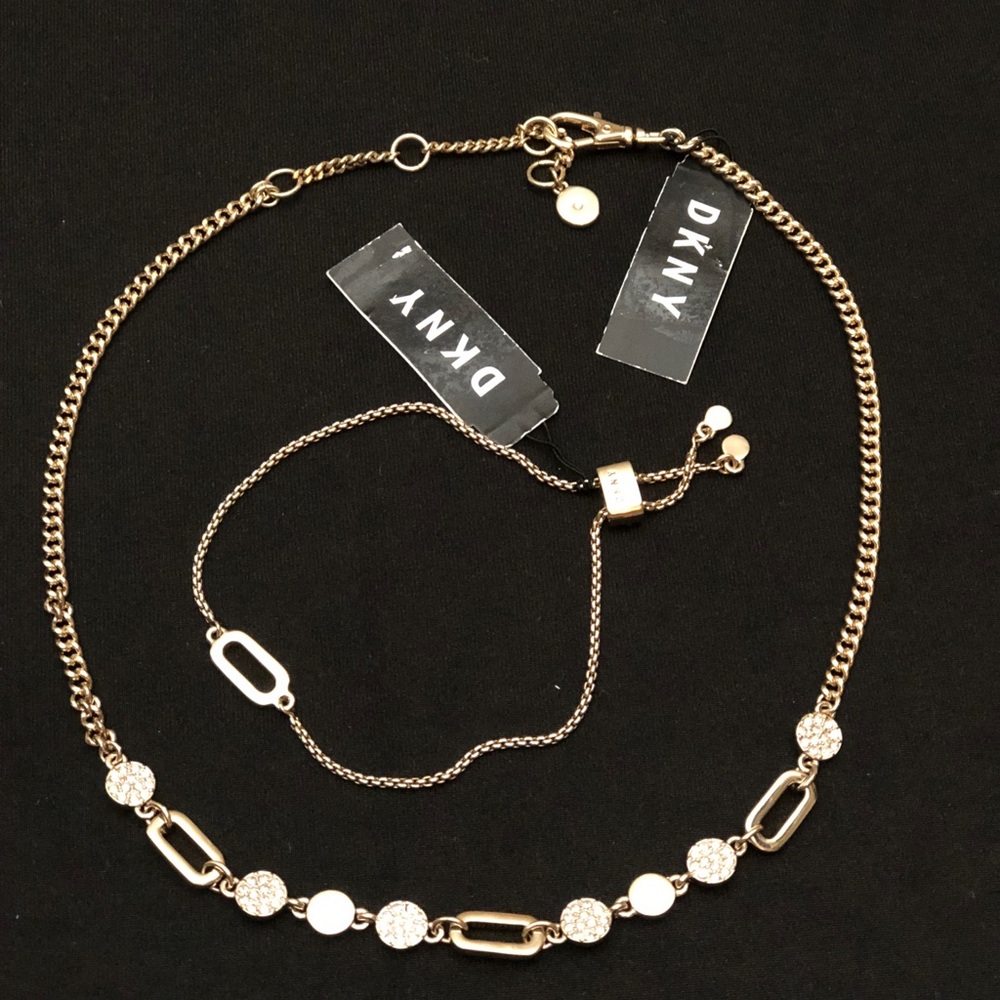 DKNY Matching Necklace and Bracelet